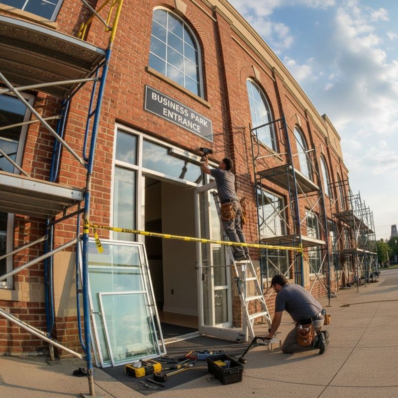 Metal Entrance Door Repair