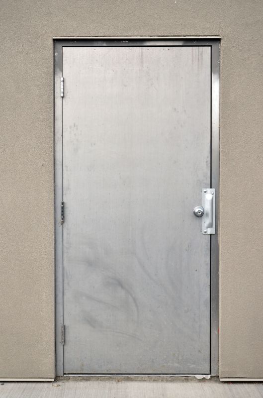 Metal Entrance Door Repair in Action